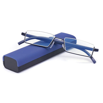 2023 Blue Light Reading Glasses New Fashion Half Frame Presbyopia Glasse for Men and Women Portable Fashion with Box Eyewear